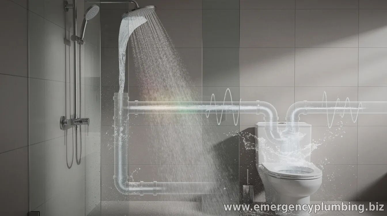 Why Shower Water Temperature Changes When Toilets Flush