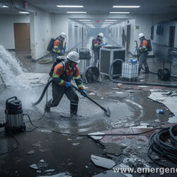 Emergency water damage crews ready for burst pipes and floods