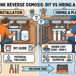 Under-Sink Reverse Osmosis: DIY vs Hiring a Plumber
