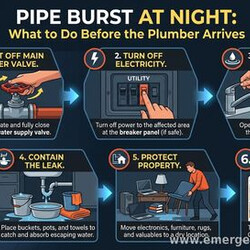 Pipe Burst at Night: What to Do Before the Plumber Arrives