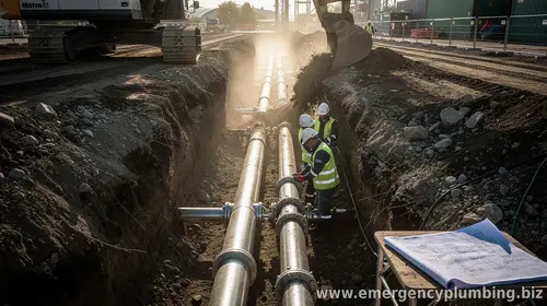 Excavation plumbing services: what they include