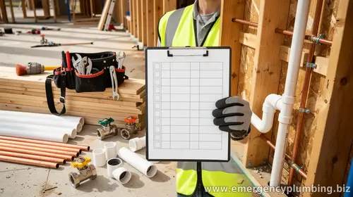 Construction Plumbing Checklist for Builders