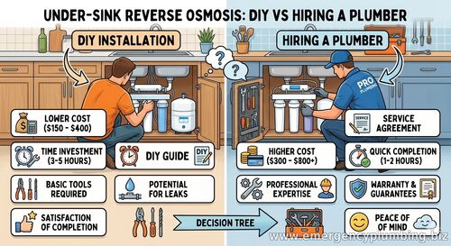 Under-Sink Reverse Osmosis: DIY vs Hiring a Plumbe