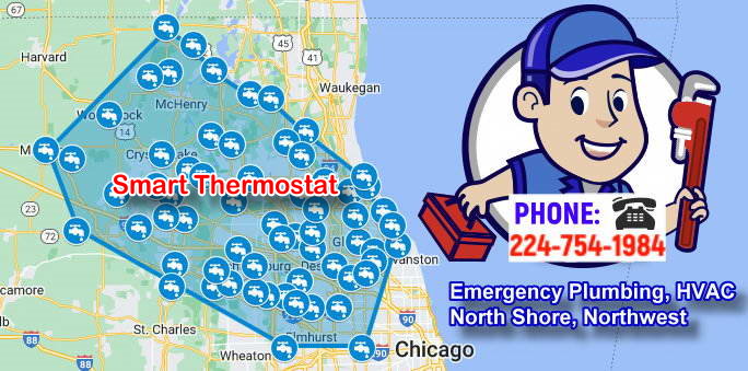 Smart Thermostat, plumber near me, plumbing, north shore, northwest suburbs of Chicago, Illinois, clogged drain, sewer, hot water, emergency plumbing, installation, repair, Smart Housing Systems, hvac, contractor, license plumber
