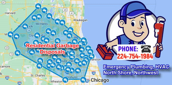 Residential Garbage Disposals, plumber near me, plumbing, north shore, northwest suburbs of Chicago, Illinois, clogged drain, sewer, hot water, emergency plumbing, installation, repair, Smart Housing Systems, hvac, contractor, license plumber