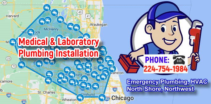 Medical & Laboratory Plumbing Installation, plumber near me, plumbing, clogged drain, sewer, hot water, emergency plumbing, installation, repair, hvac, contractor, service, license plumber, north shore, northwest suburbs of Chicago, Illinois, Smart Housing Systems